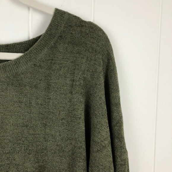 Barefoot Dreams Slouchy Pullover in Olive Large - Picture 8 of 14